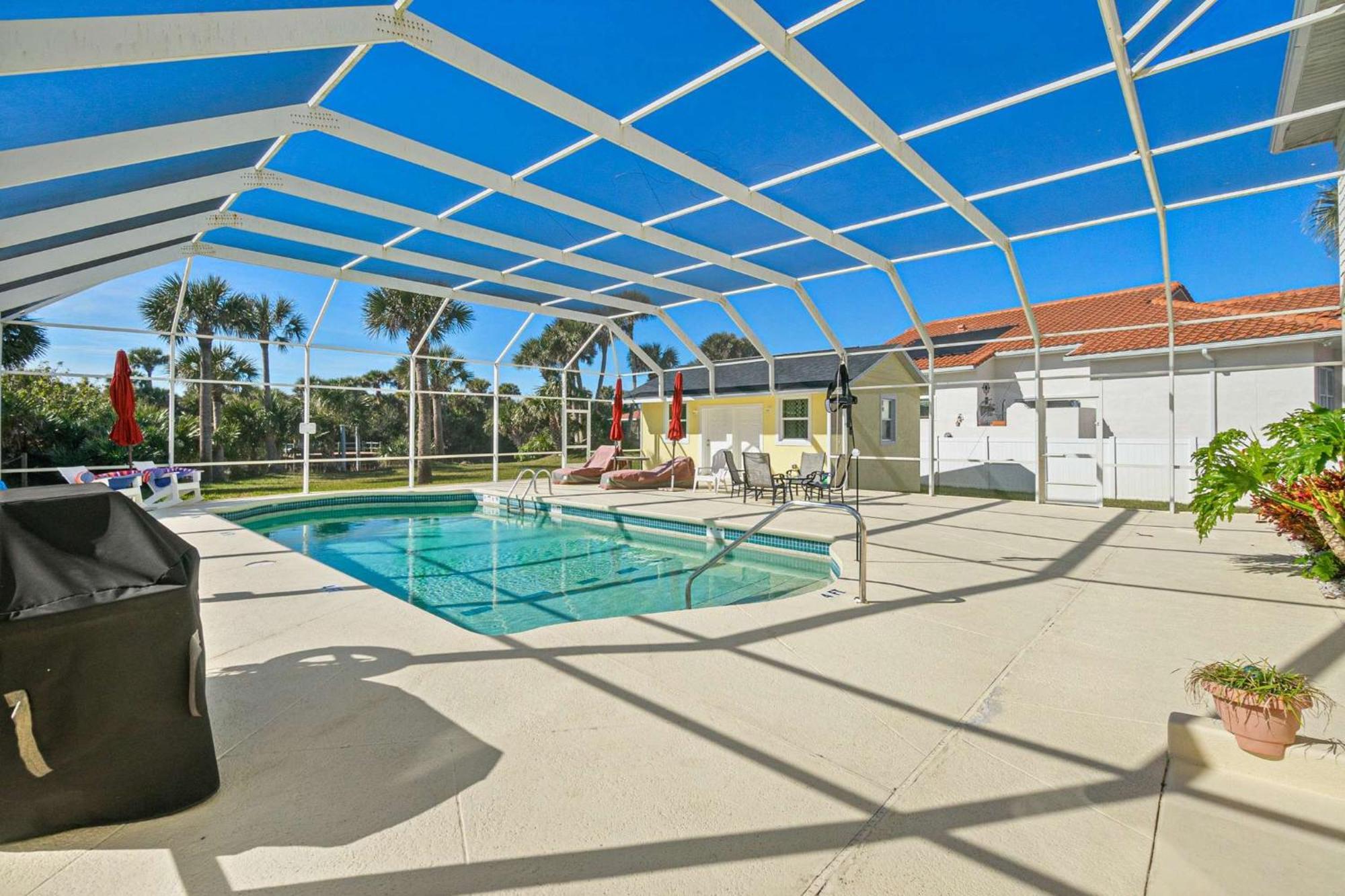 Flagler Beach Bed And Breakfast Pool Bbq Suite Exterior foto
